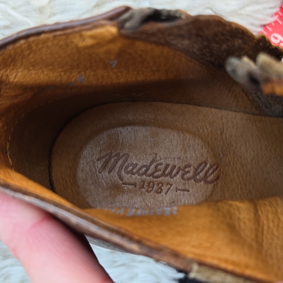 Madewell Cait Distressed Suede/ Leather Ankle Bootie US 7 - Picture 8 of 13